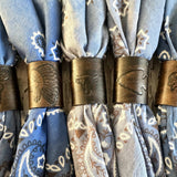 Leather Bandana Slides