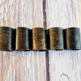 Leather Bandana Slides