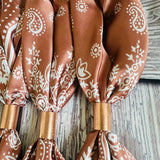 Copper Paisley Wild Rag
