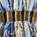 Leather Bandana Slides