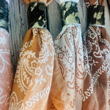 Terracotta Hues Hand Dyed Bandanas