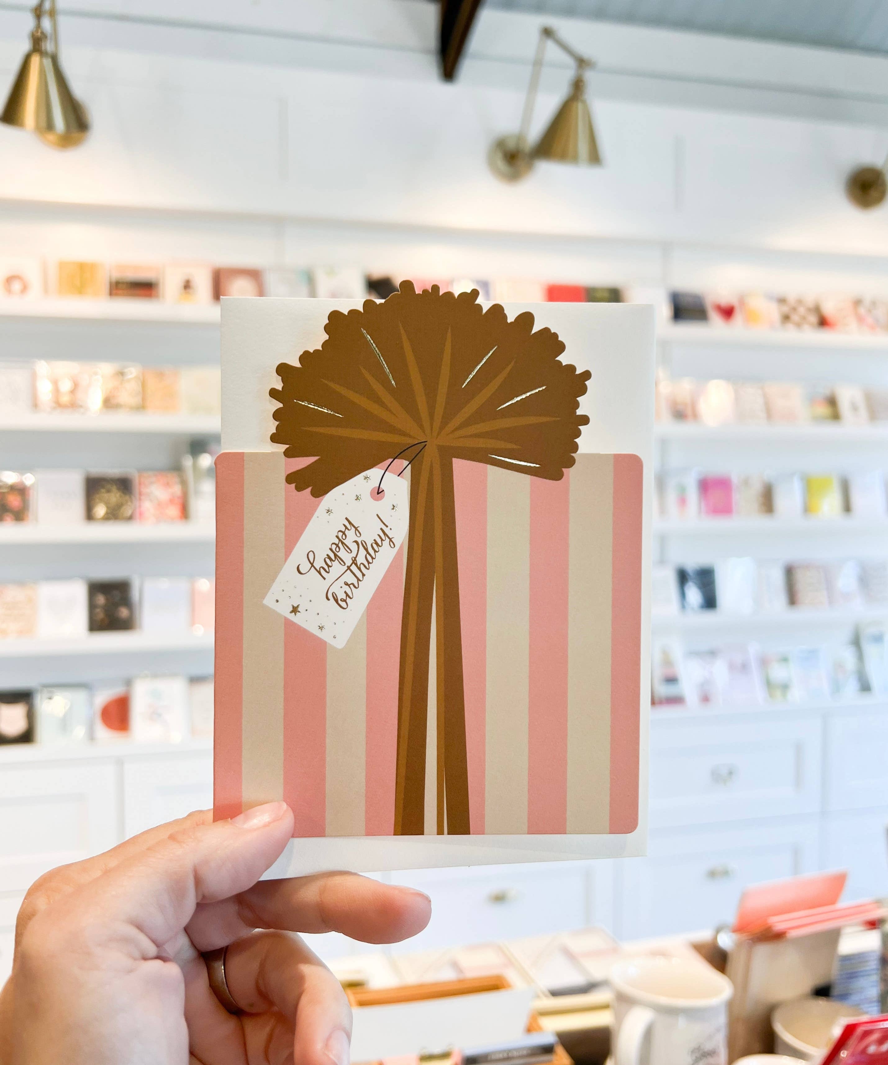 Birthday Gift die-cut folded Greeting Card