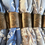 Leather Bandana Slides