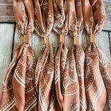 Copper Paisley Wild Rag