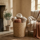 Natural Artisan Home - Classic Seagrass Floor Basket with Handles – 2 Sizes
