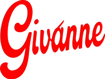 Red 'Givánne' logo on a white background representing the luxury gifting brand located in Chicago's Lincoln Park