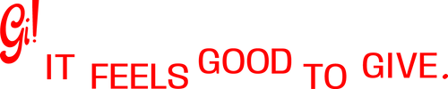 Givanne logo with tagline stating "Gi! it feels good to give"