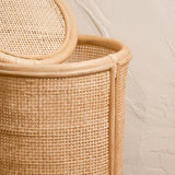 Natural Artisan Home - Fine Rattan Cane Basket with Lid-Laundry, Storage, Nursery