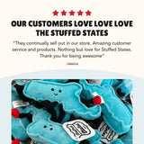 Stuffed States | USA Plush Toys - Chicago City Flag Plushie | Plush Toy | Stuffed States