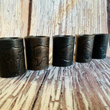 Leather Bandana Slides