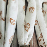 Vintage White Hand Dyed Bandanas