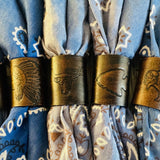 Leather Bandana Slides