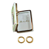 Wedding Book With 2 Removable Gold Rings
