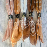 Terracotta Hues Hand Dyed Bandanas