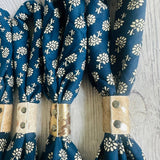 Blue Floral Bandanas